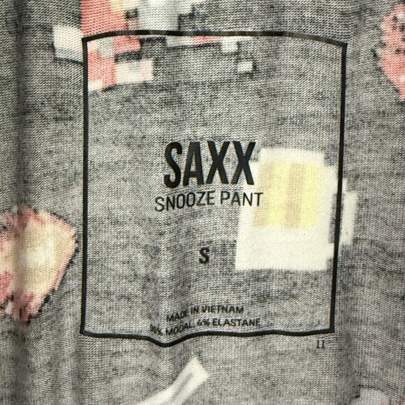SAXX Snooze Men’s Relaxed Fit Modal Lounge Pants Black Size S Ultra Soft NWT - Picture 2 of 13